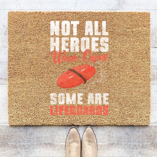 Lifeguard Sea Rescue Lifeguard Coir Doormats