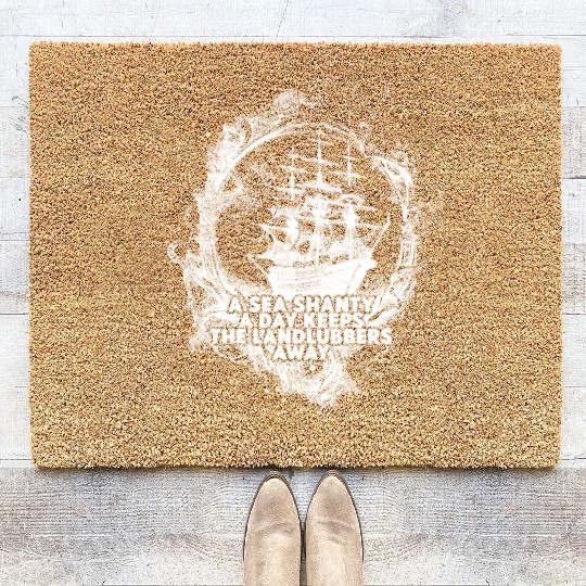 Sailor Meme Pirate Ship Ocean Sailing Coir Doormats