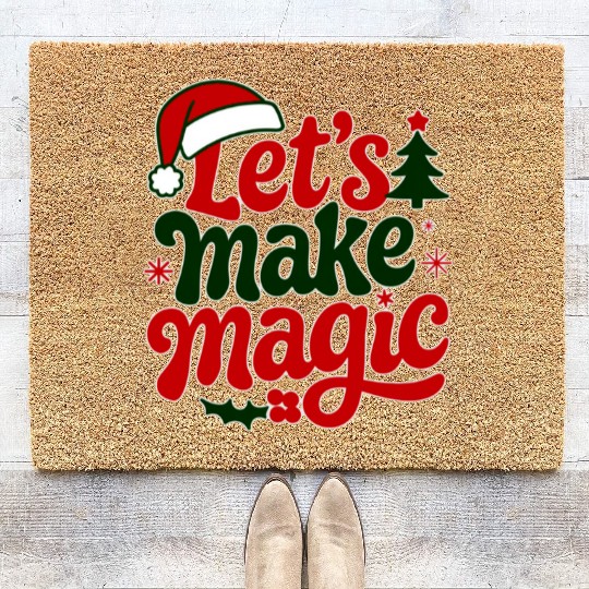 Christmas magic - Santa Claus and holidays Coir Doormats