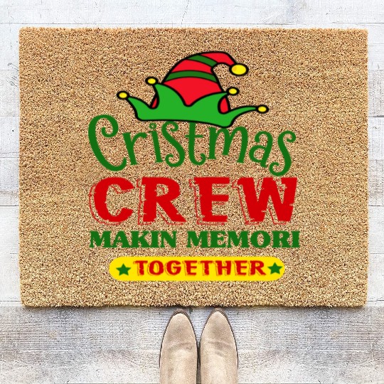 CHRISTMAS CREW Coir Doormats