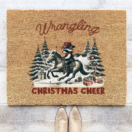 Merry Christmas Tree, Christmas Vintage Coir Doormats