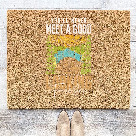 Forest Worker Forest Task Hunting Coir Doormats