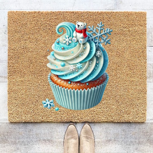 Christmas ice cream, Merry Christmas Coir Doormats