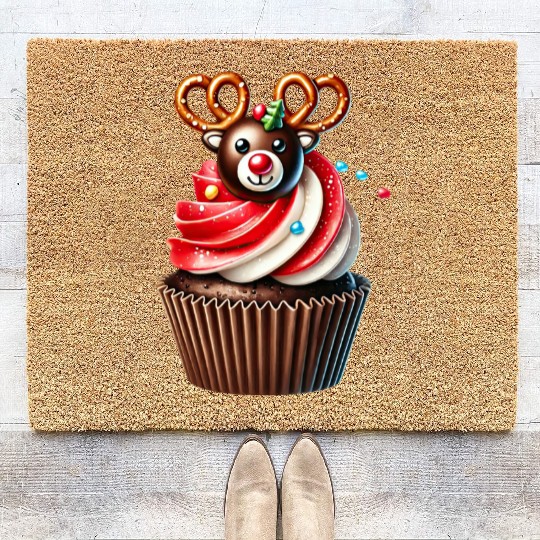 Christmas ice cream, Merry Christmas Coir Doormats