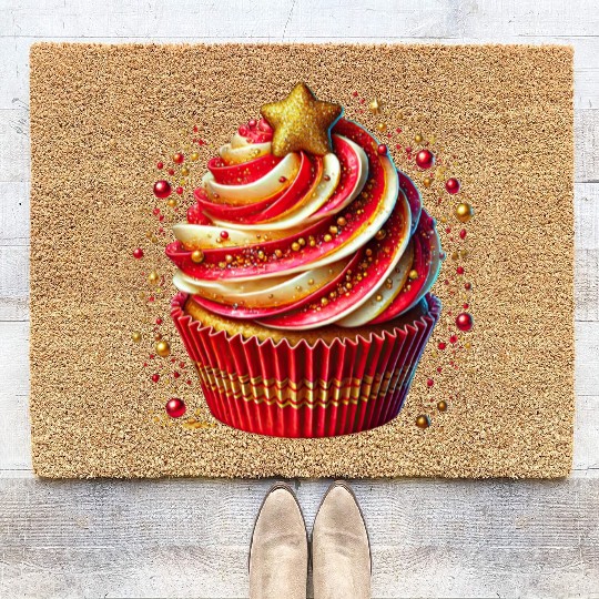 Christmas ice cream, Merry Christmas Coir Doormats