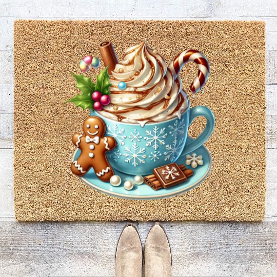 Christmas ice cream, Coquette Chistmas Coir Doormats