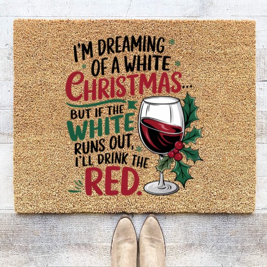 Im dreaming of a white Christmas Coir Doormats