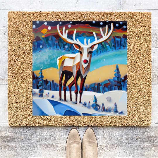 The beauty of wilderness in winter Coir Doormats