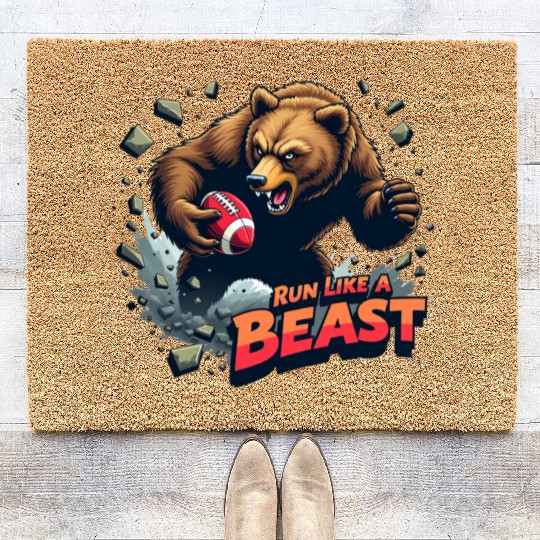 Angry runs: Run like a Bear Coir Doormats