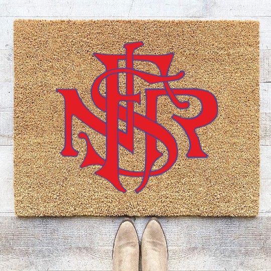 Our Lady of the Rosary of Fátima - NSRF monogram Coir Doormats
