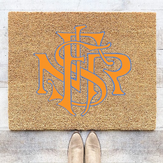 Our Lady of the Rosary of Fátima - NSRF monogram Coir Doormats