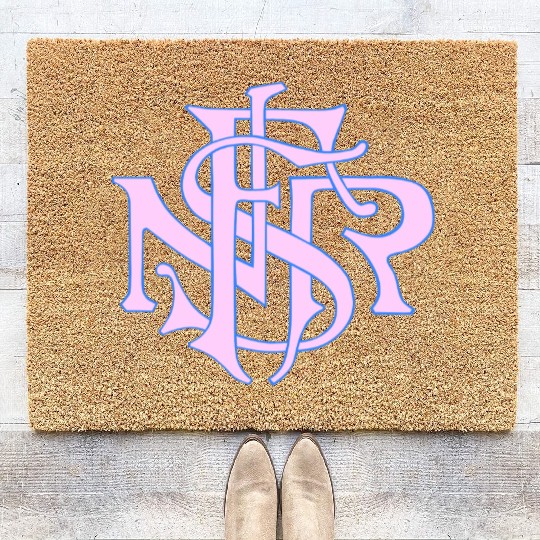 Our Lady of the Rosary of Fátima - NSRF monogram Coir Doormats
