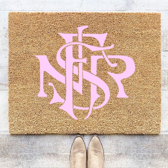 Our Lady of the Rosary of Fátima - NSRF monogram Coir Doormats