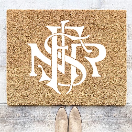 Our Lady of the Rosary of Fátima - NSRF monogram Coir Doormats