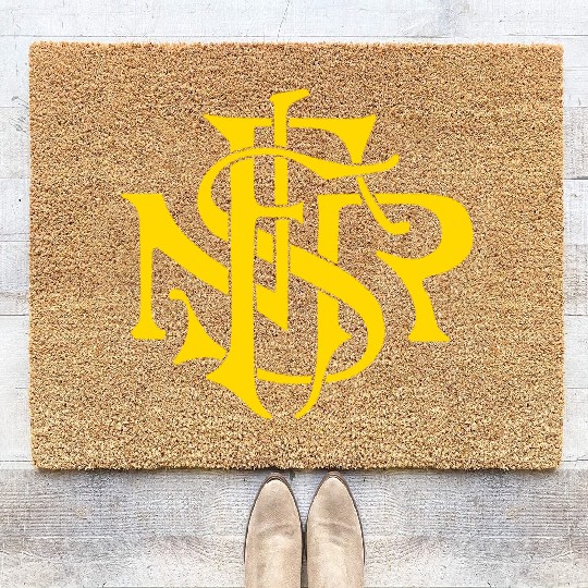 Our Lady of the Rosary of Fátima - NSRF monogram Coir Doormats