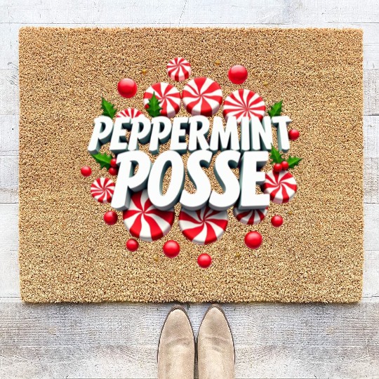 Peppermint Posse Coir Doormats