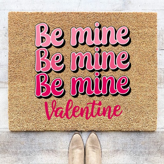 Be Mine Valentine Sublimation Coir Doormats