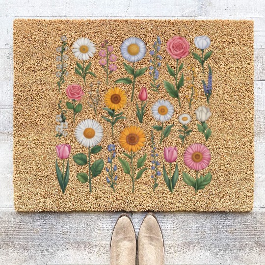 Wildflowers Coir Doormats