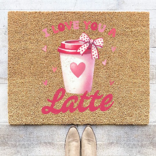 I love you a Latte Coir Doormats