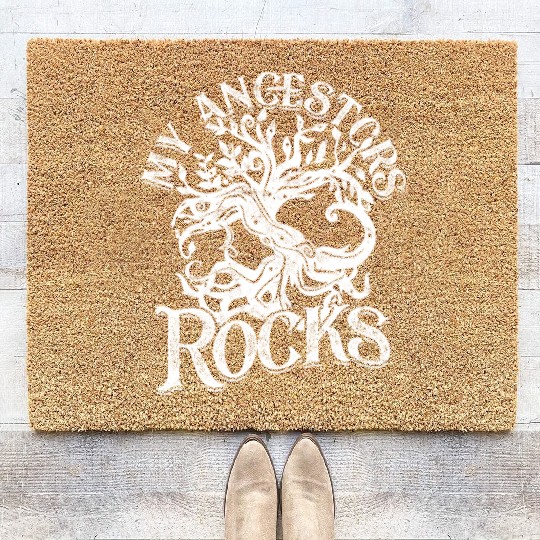 Genealogy Genealogist My Ancestors Rocks Coir Doormats