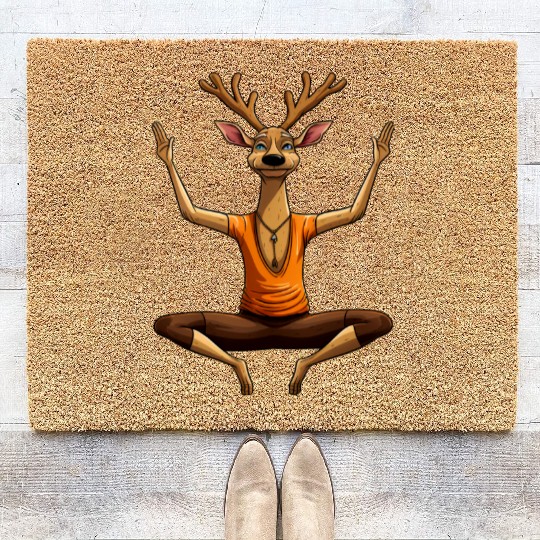 Deers Yoga / Yogi Deer Coir Doormats