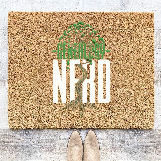 Genealogy Nerd Genealogist Ancestry Coir Doormats