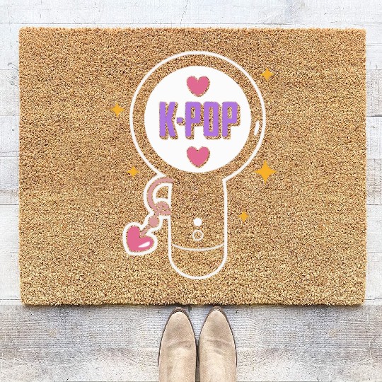 K-Pop Korean Pop Music South Korea Kpop Lightstick Coir Doormats