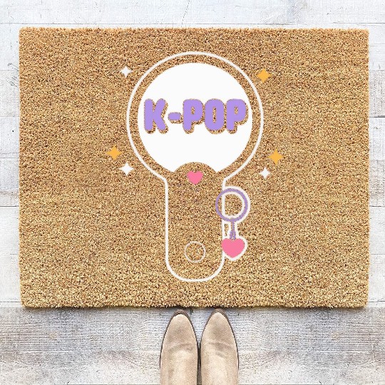 K-Pop Korean Pop Music South Korea Kpop Lightstick Coir Doormats