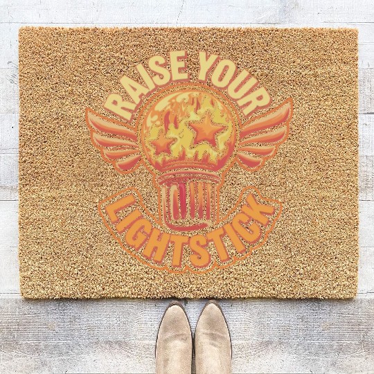 K-Pop Korean Pop Music South Korea Kpop Lightstick Coir Doormats