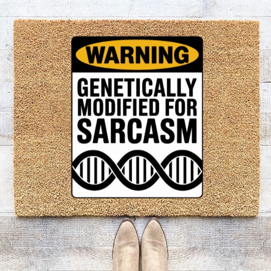Sarcastic Genealogy DNA Test Genetics Biologist Coir Doormats