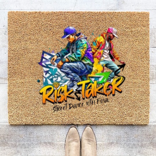 Graffiti Street Dance Coir Doormats