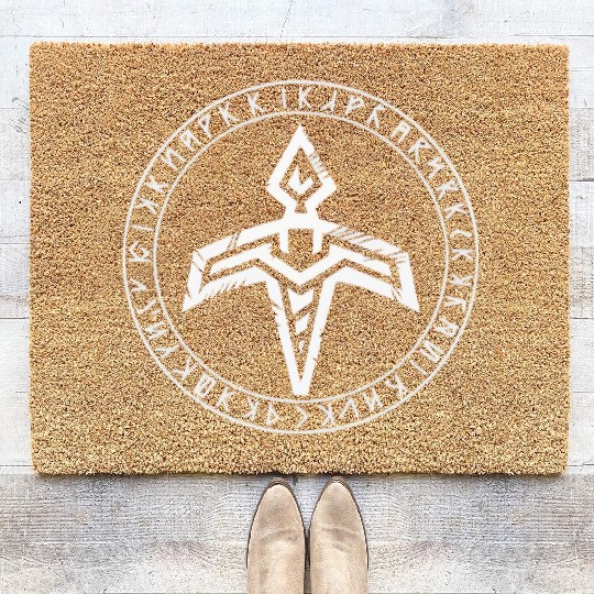 Asatru Valhalla Scandinavian Pride Norsemen Viking Coir Doormats