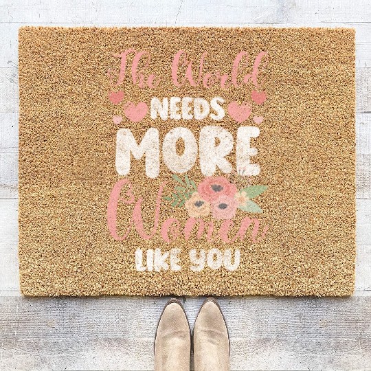 Women's Day Power Frida Kahlo Coir Doormats