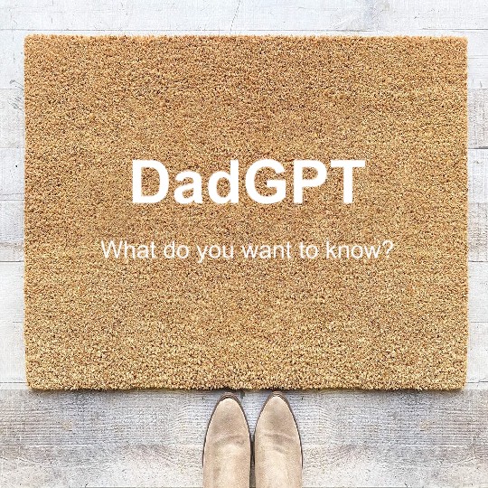 DadGPT - AI Dad knows everything Coir Doormats