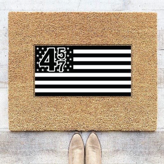 Trump 45 47 President Trump Republican Coir Doormats