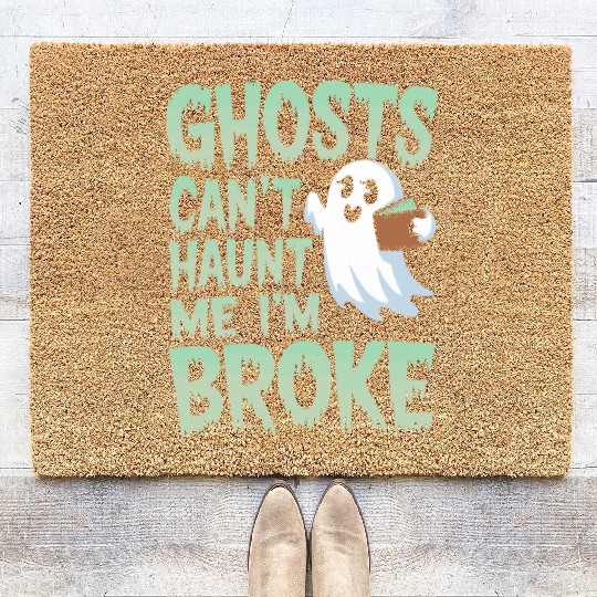 Paranormal Comedy Funny Ghost Humor Lighthearted Coir Doormats
