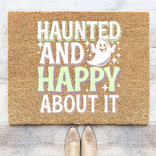 Paranormal Comedy Funny Ghost Humor Lighthearted Coir Doormats