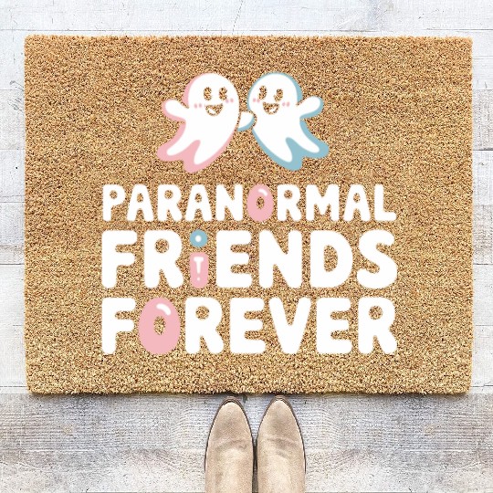 Paranormal Comedy Funny Ghost Humor Lighthearted Coir Doormats