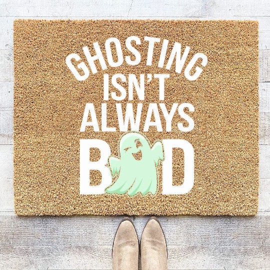 Paranormal Comedy Funny Ghost Humor Lighthearted Coir Doormats