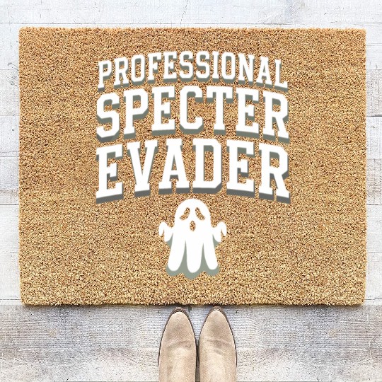 Paranormal Comedy Funny Ghost Humor Lighthearted Coir Doormats