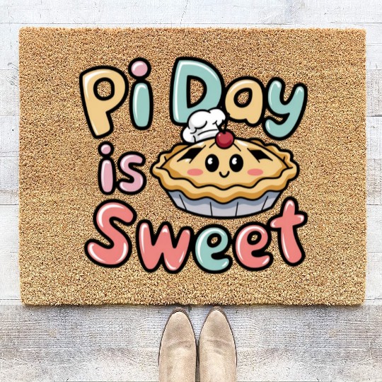 Pi Day Celebration Coir Doormats