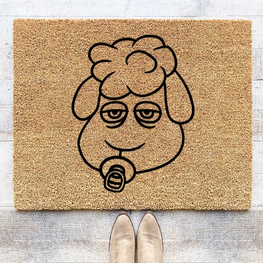 Sheep Baby Toddler Face Pacifier Child Head Lamb Coir Doormats