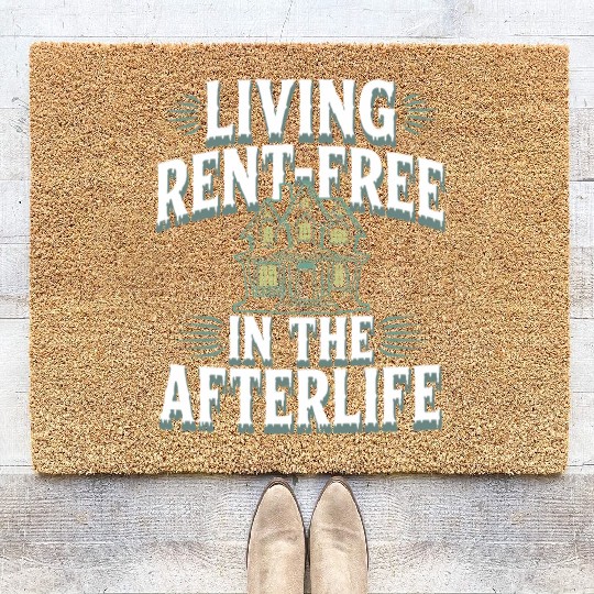 Paranormal Comedy Funny Ghost Humor Lighthearted Coir Doormats