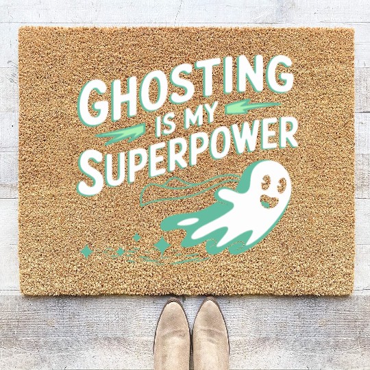 Paranormal Comedy Funny Ghost Humor Lighthearted Coir Doormats