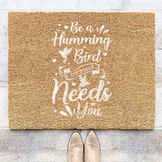 Hummingbird Animals Species Protection Nature Coir Doormats