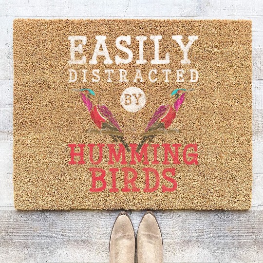 Hummingbird Animals Species Protection Nature Coir Doormats