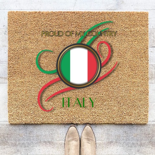 Tricolor Pride: Spirit of Italy Coir Doormats