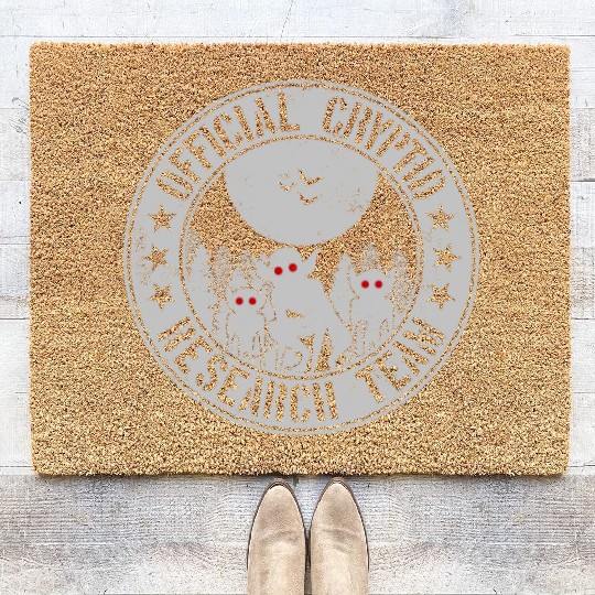 Cryptid Research Team Aliens Hopkinsville Goblins Coir Doormats