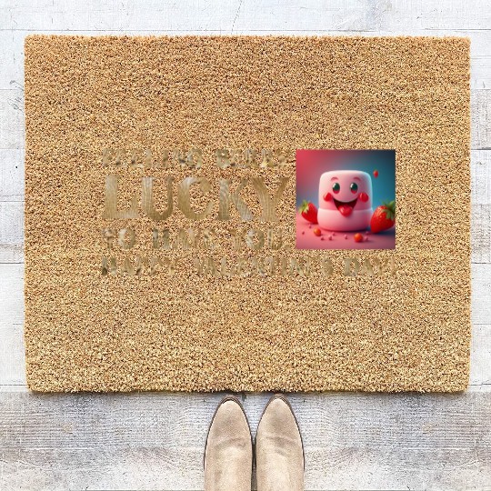 Feeling Berry Lucky to Have You This Valentine's D Coir Doormats