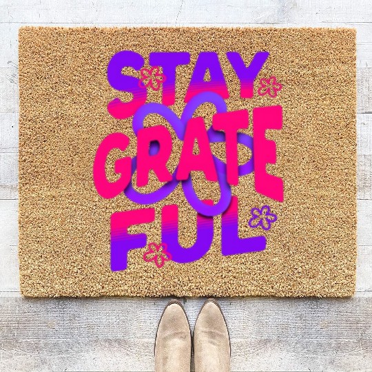 Stay Grateful – Cultivate Gratitude Coir Doormats